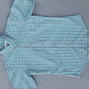 Boy's Wrangler Riata Western Short Sleeve Button Shirt Sz Lg